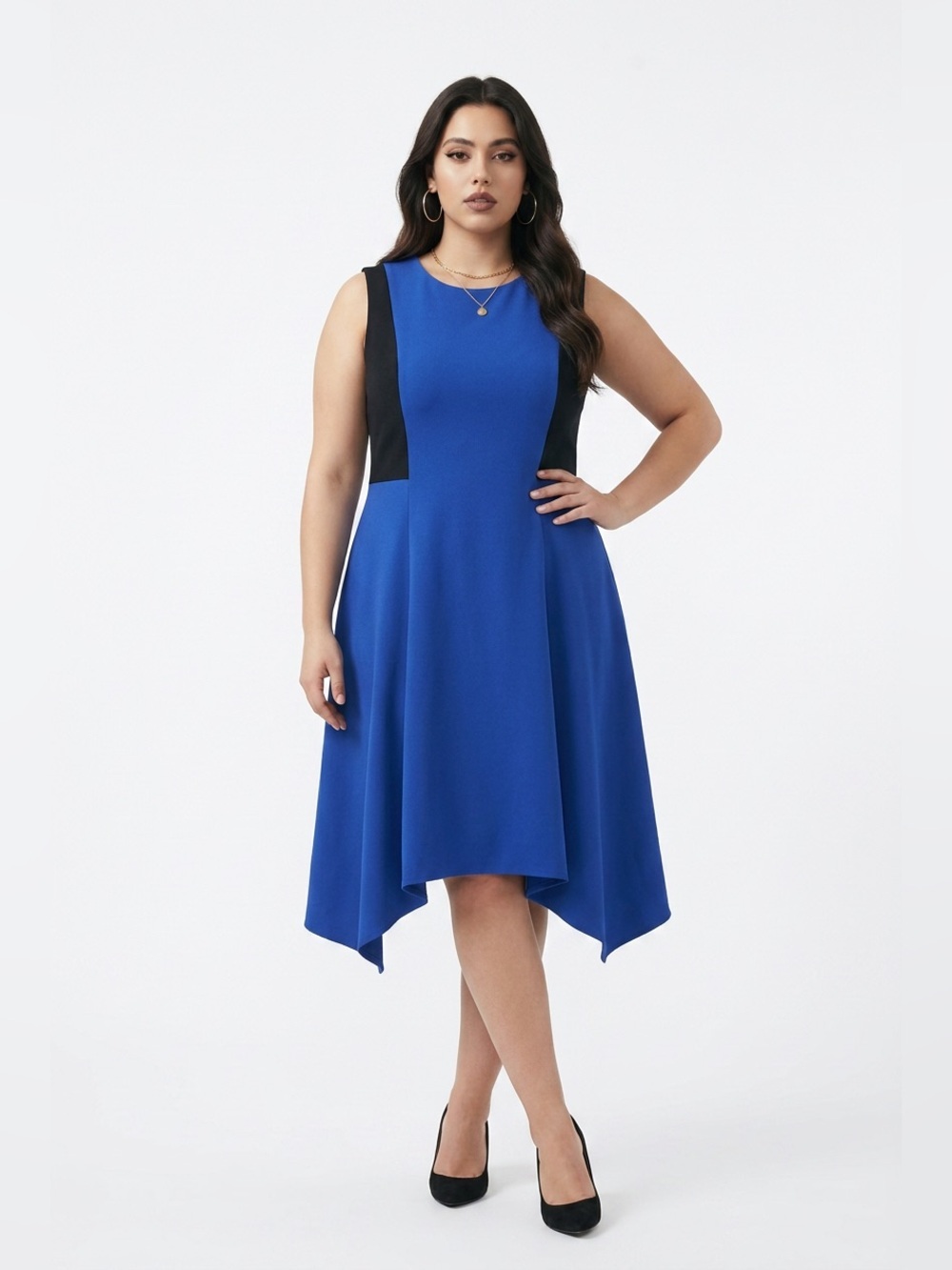 DKNY asymmetrical dress